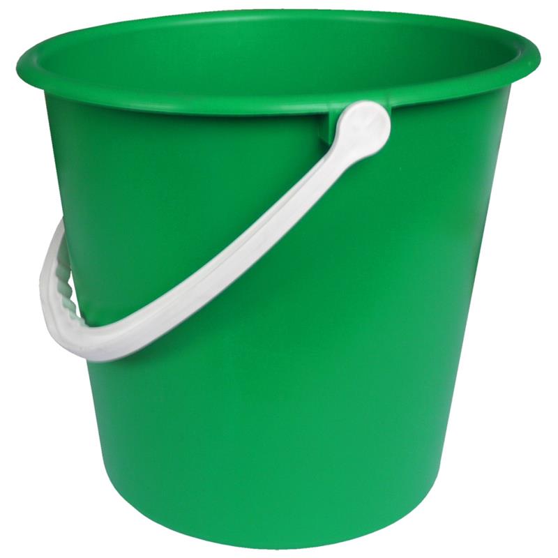 Plastic Coloured Bucket Green