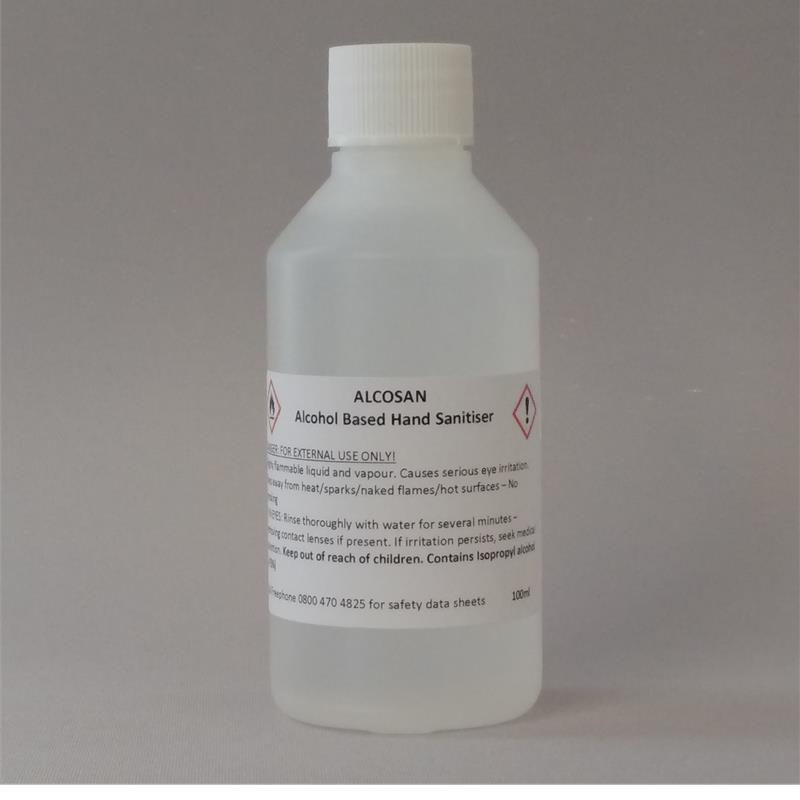 Alcosan Alcohol Hand Sanitiser 100ml Screw Cap