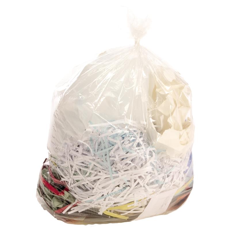 Clear Dustbin Liners Medium Duty