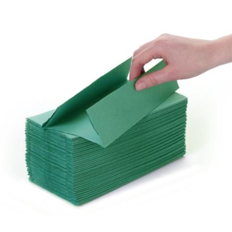 C-Fold Green Hand Towel 1ply