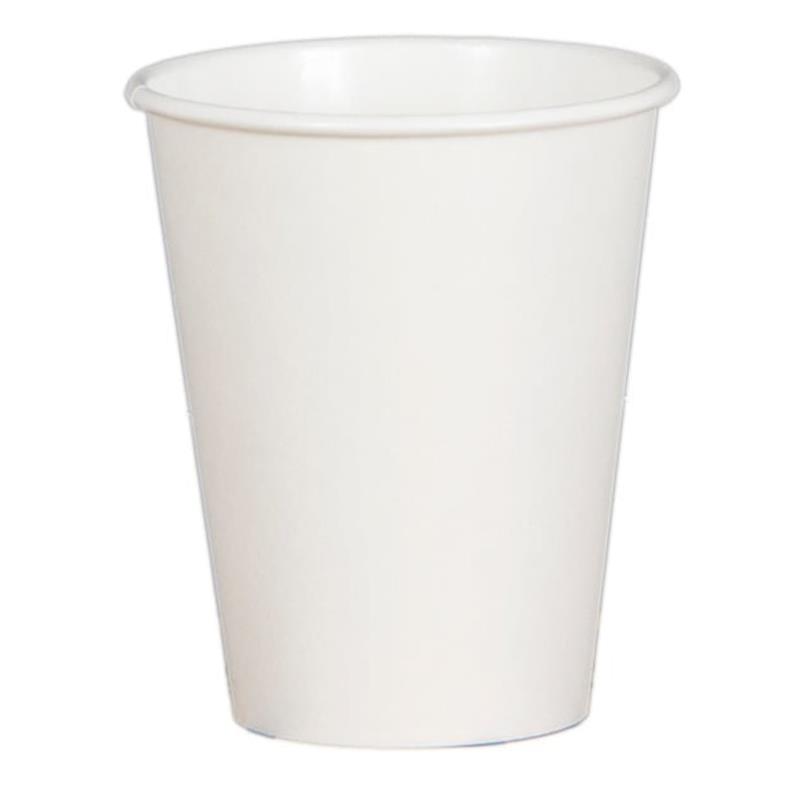 Paper Cup Hot White Single Wall 8oz