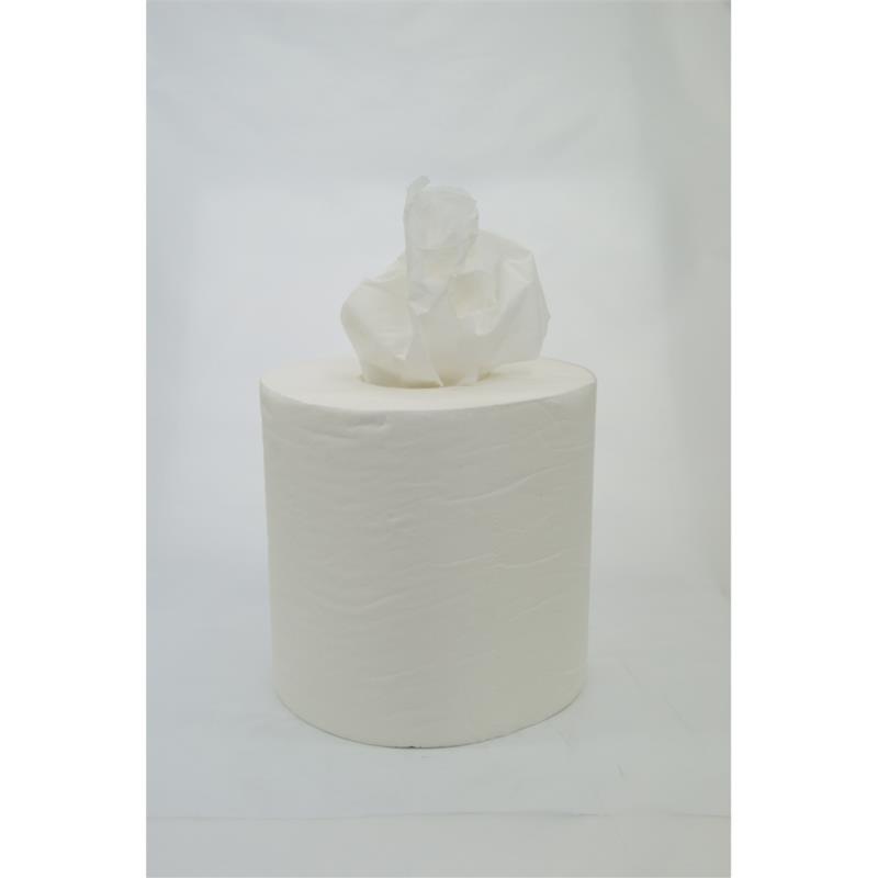 Prime Grade 2ply Centrefeed Rolls White, Wide Core