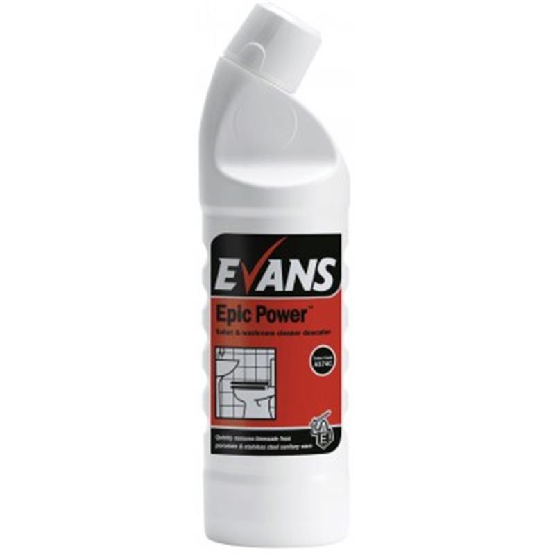 Evans Epic Power Toilet & Washroom Cleaner Descaler **TO CLEAR**