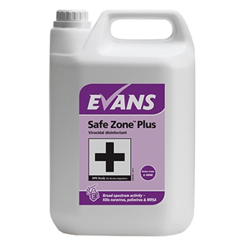 Evans Safe Zone Plus Virucidal Sporicidal Disinfectant 5 Litre