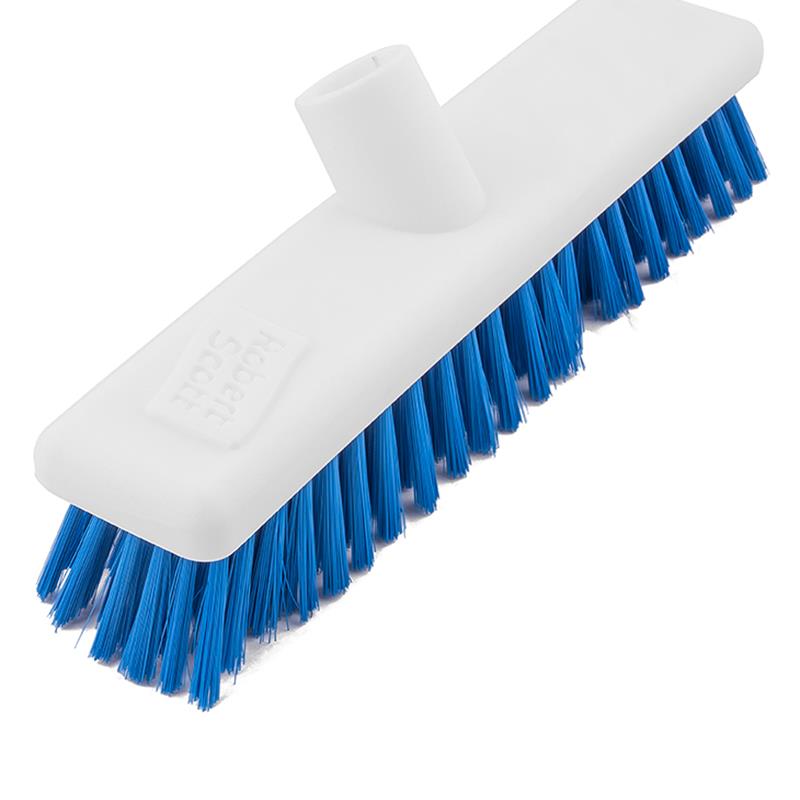 Plastic Broom Head 12" Soft Bristle Blue