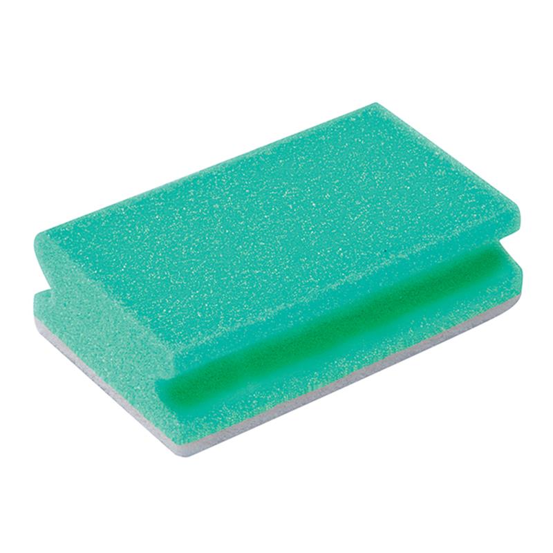 Non Scratch Finger Grip Sponge Scourer - GREEN