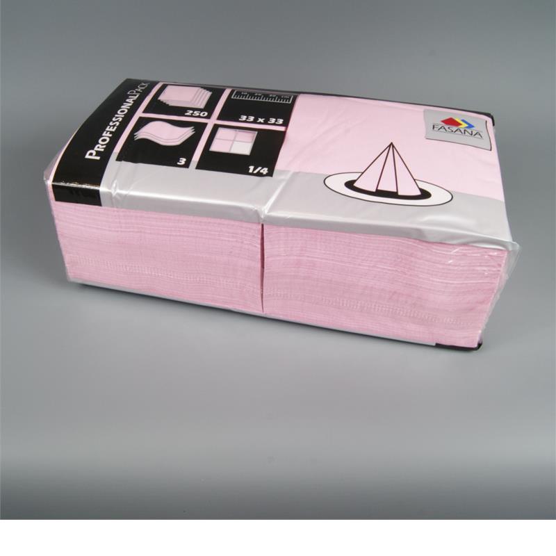Napkins 33cm 2ply Pink **TO CLEAR**