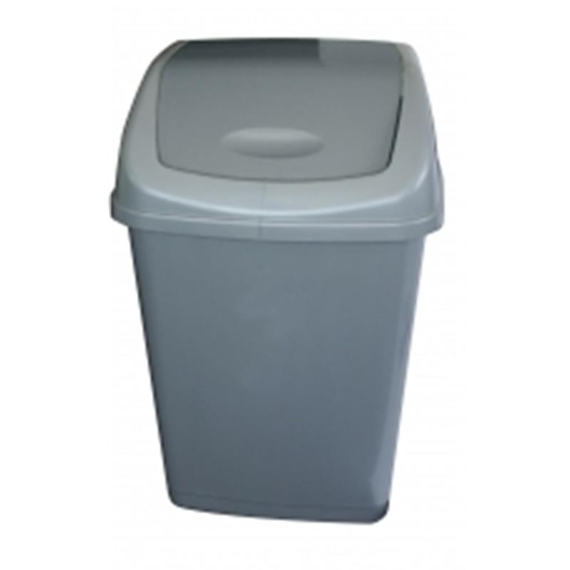 Swing Top Bin 50L Grey