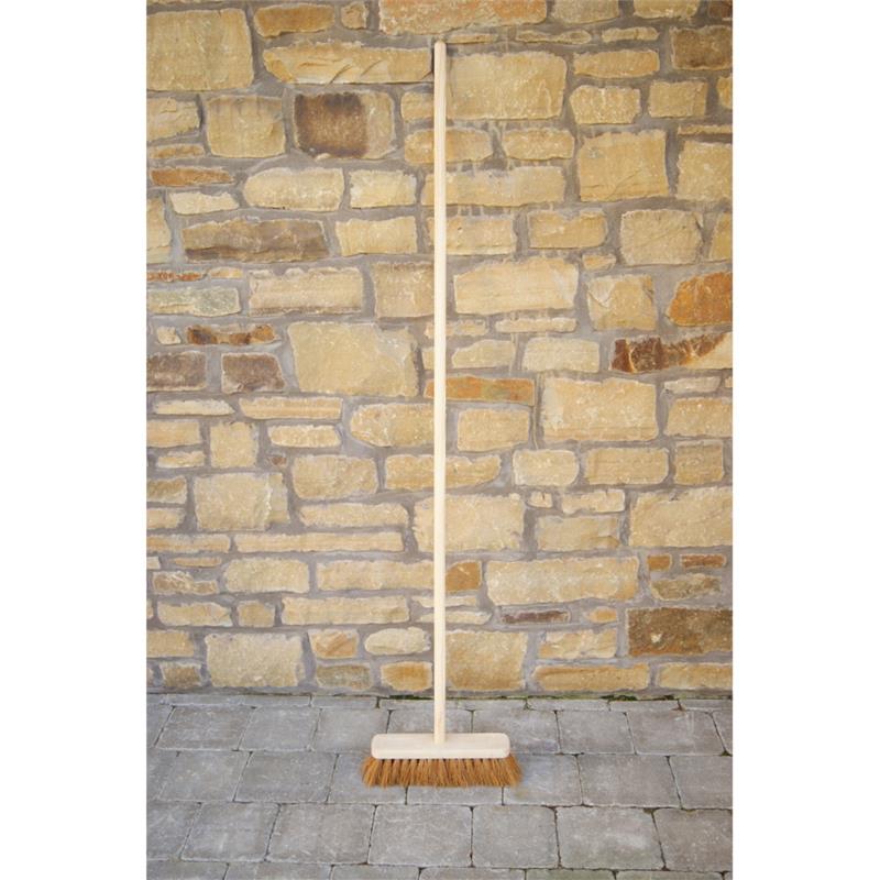 Wooden Broom Complete Soft Bristles 12"