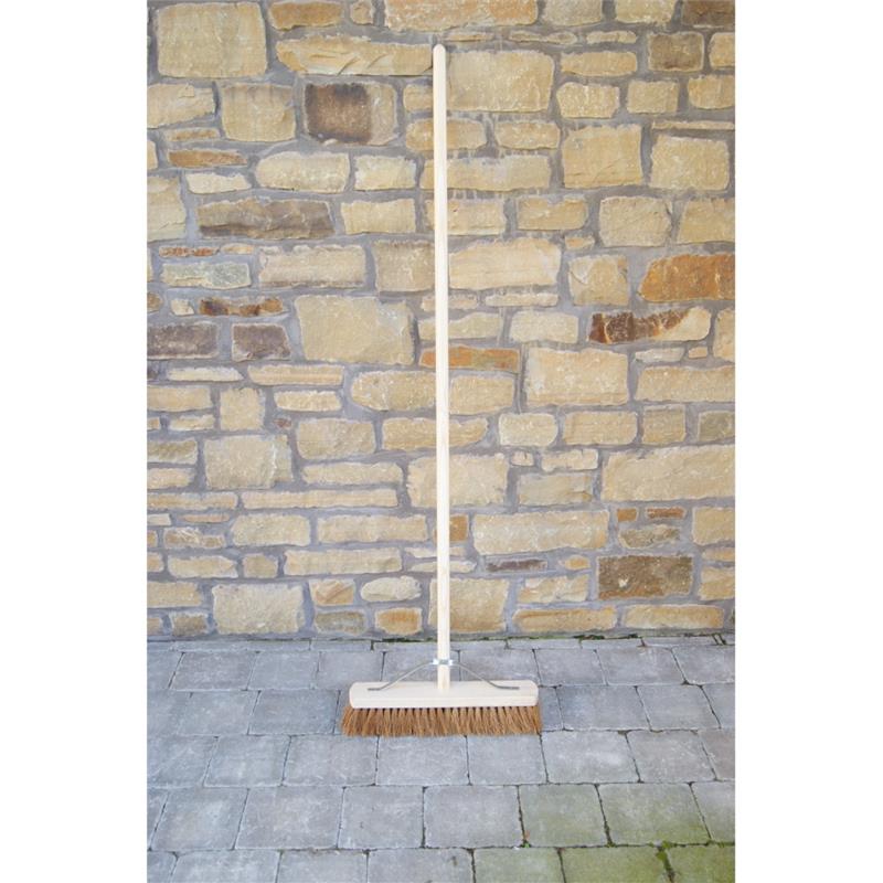 Wooden Broom Complete Soft Bristles 18"