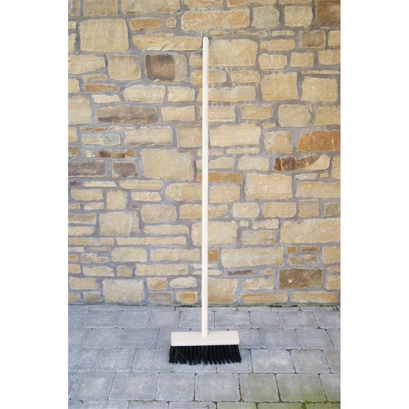 Wooden Yard Broom Complete 13"