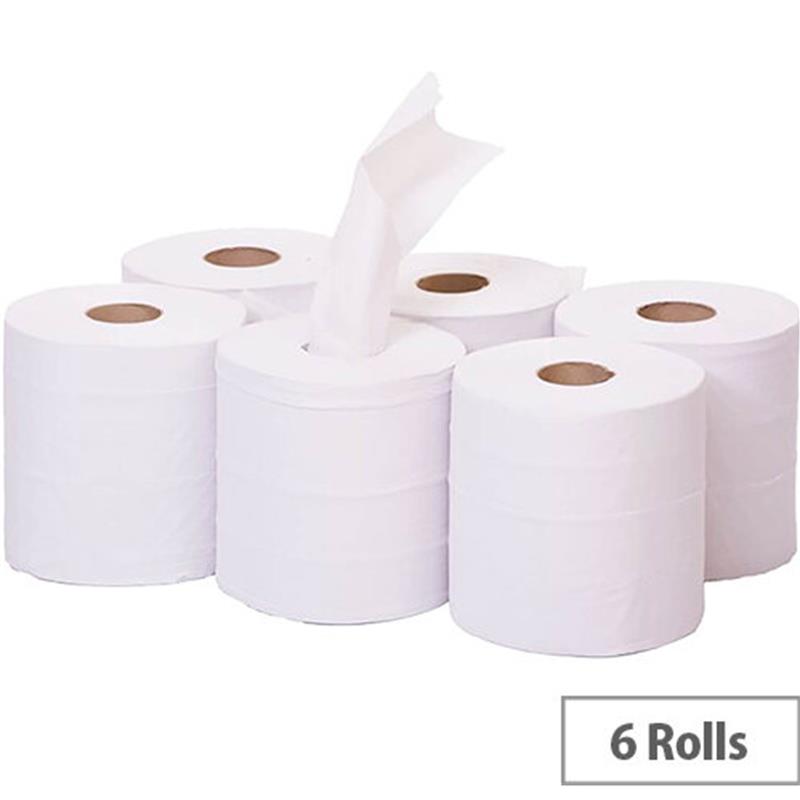 2ply Centrefeed Rolls White