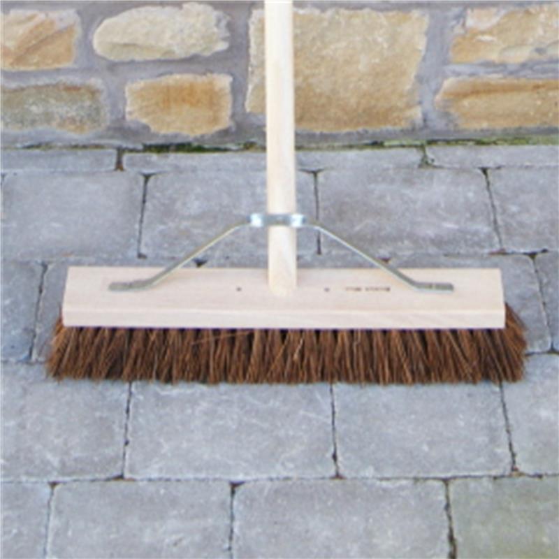 Wooden Broom HEAD ONLY 18" Stiff (Bassine)