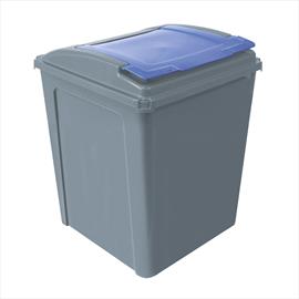 Eco Waste Recycling Bin & Blue Lid 50L