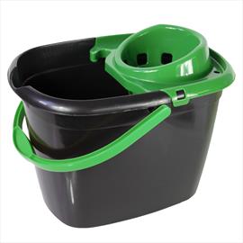 Mop Bucket Plastic 14L Recycled Green **TO CLEAR**