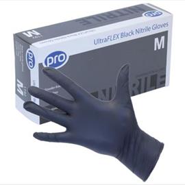 Unigloves Black Nitrile Gloves Powder Free Extra Large
