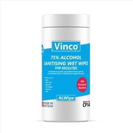 Vinco-Alwipe 75% Alcohol Wipes **TO CLEAR**