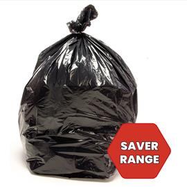 SAVER Heavy Duty Black Dustbin Liners