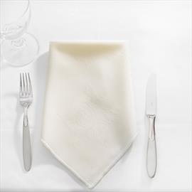 Napkin Rose Design 16" Ivory