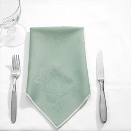 Napkin Rose Design 16" Seafoam