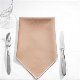 Napkin Rose Design 16" Sandalwood