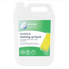 Premiere Savona D1 Washing Up Liquid 5L