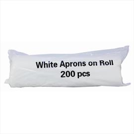 Polythene Aprons On a Roll White