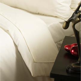 Supreme Plain Dyed Fitted Sheet Single Ivory