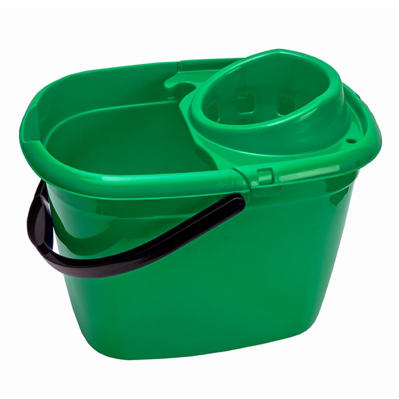 Mop Bucket Plastic Green