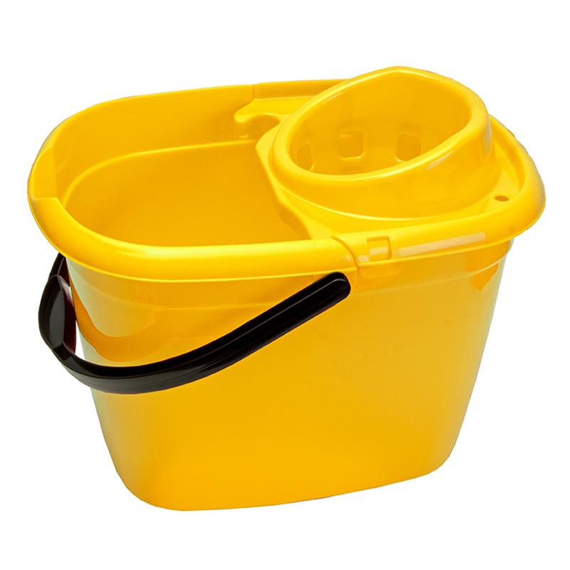 Mop Bucket Plastic Yellow