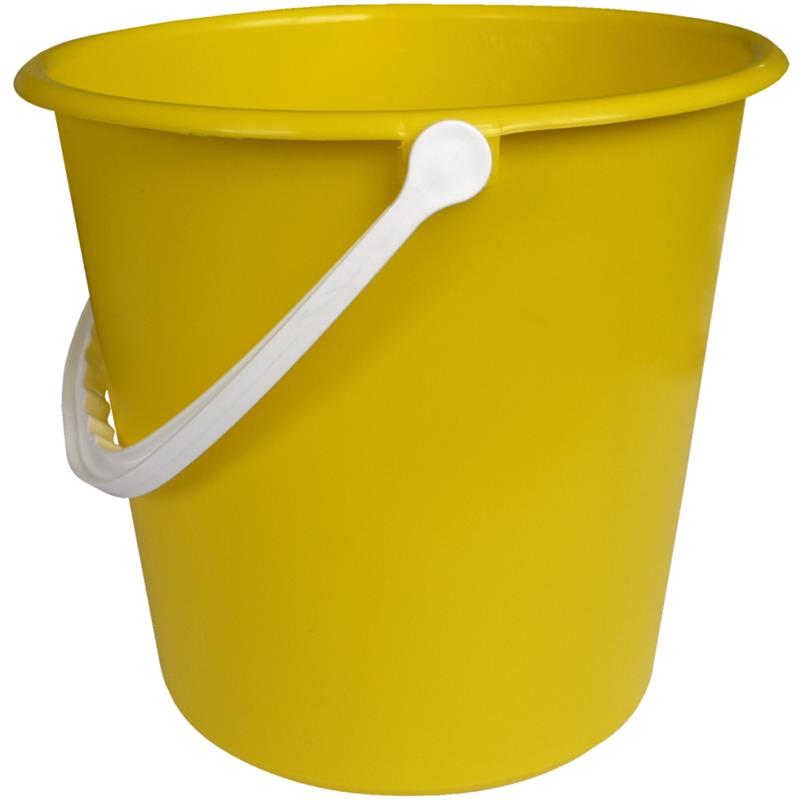 Plastic Coloured Bucket Yellow