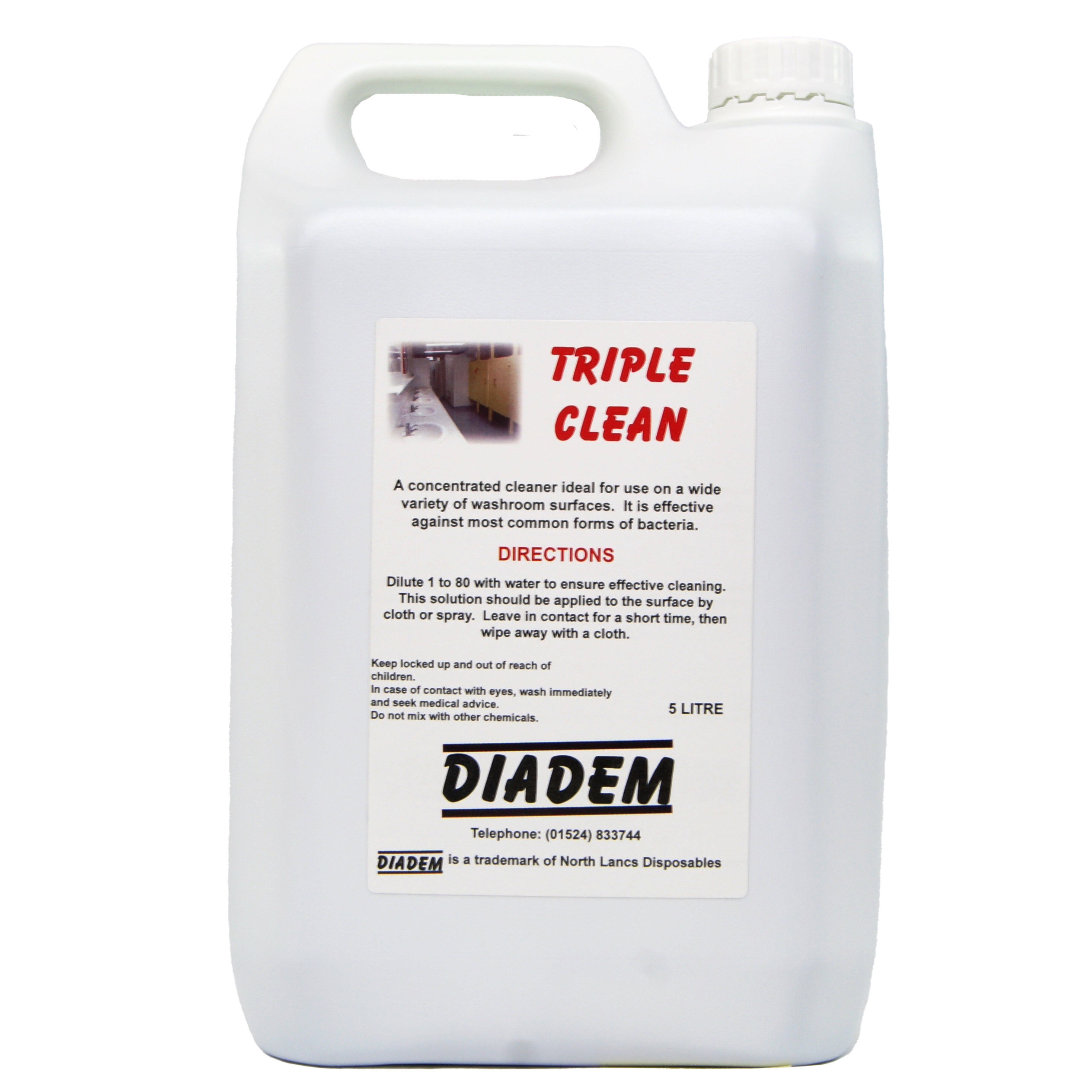 Diadem Triple Clean Bactericidal Hard Surface 5L